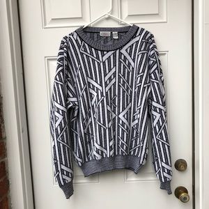 B&W Print Sweater